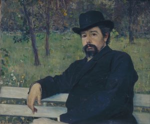 Porträt des Malers Nikolai Alexandrowitsch Jaroschenko
