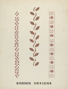 Randdesigns aus dem vorgeschlagenen Portfolio "Maine Wall Stencils"