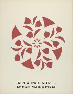Design aus Lyman, Maine 1755-1780: Aus dem vorgeschlagenen Portfolio "Maine Wall Stencils"