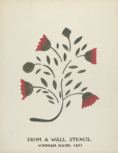 Design aus Windham, Maine 1803: Aus dem vorgeschlagenen Portfolio "Maine Wall Stencils"