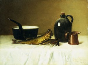 Stillleben mit Hering, Topf, Krug und Maß, 1908 von Milne Ramsey