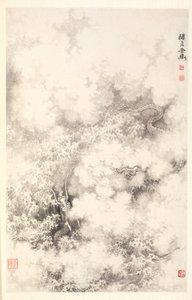Drache inmitten von Wolken, 1788 von Min Zhen