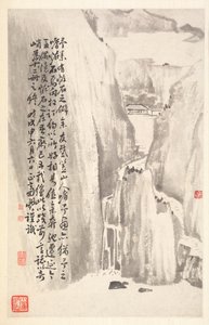 Steile Klippen, 1788 von Min Zhen