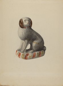 Pa. Deutscher Hundefigur, um 1937