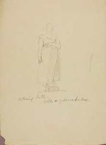 Figurenstudie (Betreten des Bades)
