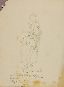 Figurenstudie (Bad verlassen)