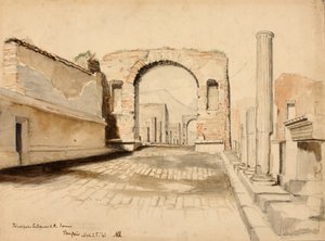 Haupteingang zum Forum, Pompeji von Miner Kilbourne Kellogg