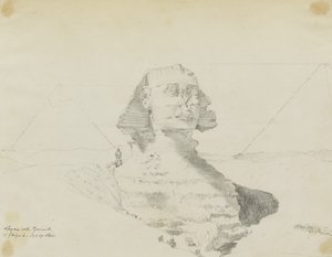 Sphinx mit Pyramiden von Gizeh, Ägypten