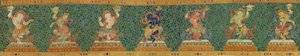 Detail der kaiserlichen bestickten Seiden-Thangka von Ming Dynasty Chinese School