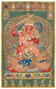 Kaiserliche gestickte Seiden-Thangka von Ming Dynasty Chinese School