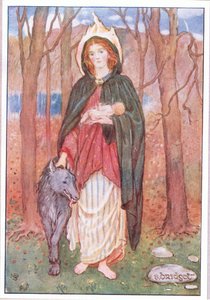 St. Bridget des Mantels von Minnie Didbin Spooner