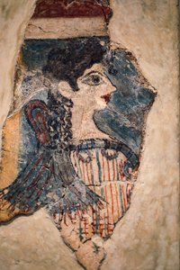 Camp-Stuhl Fresko von Minoan