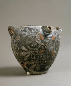 Griechische Kunst: Keramikgefäß im Stil von Kamares von Minoan
