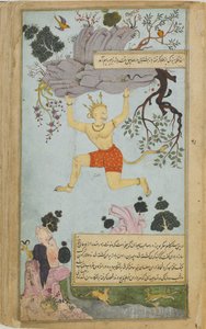 Illustration aus dem Ramayana von Valmiki, zweite Hälfte des 16. Jahrhunderts