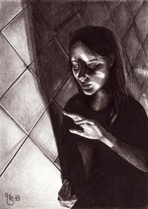Frau im Leuchtenden Schatten