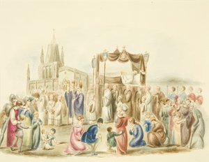 Beerdigung von William Canynges vor St. Mary Redcliffe von Miss Martha Bird