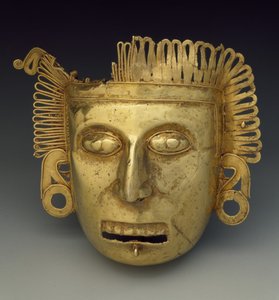 Pektorale Maske, Spätpostklassische Periode, ca. 1350-1521 von Mixtec Mixtec