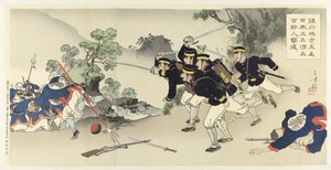 In der Region Chinchon vertreiben fünf Militäringenieure mehr als hundert chinesische Soldaten