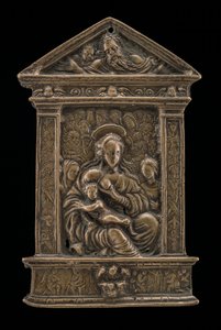 Madonna mit Kind und Heiligen, spätes 15. - frühes 16. Jahrhundert