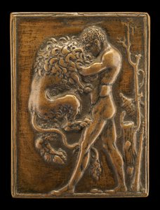 Stehender Herkules mit dem Nemeischen Löwen, ca. 1488-1489 von Moderno