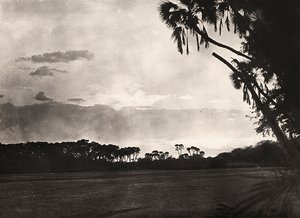 „Ein Imperium aufbauen“ im faschistischen Zeitalter: Sonnenuntergang auf Gasc, 09.05.1936 von Modestino Baldinetti