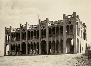 Bau eines Imperiums im faschistischen Zeitalter: Polizeistation von Agordat, 09/05/1936 von Modestino Baldinetti