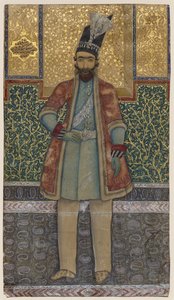 Porträt von Nâsir-od-din Shah von Mohammed (attr.to) Esfahani