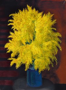 Blumenstrauß aus Mimosen, um 1930