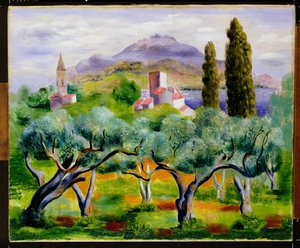 Landschaft, um 1920 von Moise Kisling