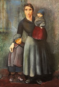 Mutter mit ihren Kindern