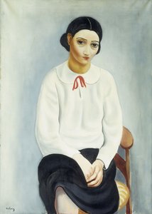 Frau in einer weißen Bluse