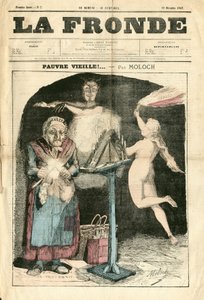 Cover von „La Fronde (1869-1870)“, Nummer 7, Satirique en Couleurs von Moloch