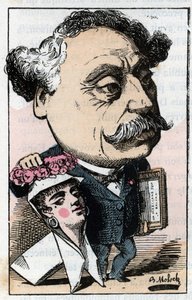 Porträt von Alexandre Dumas Jr. (1824-1895), französischer Schriftsteller