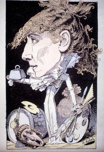 Karikatur von Henriette Rosine Bernard alias Sarah Bernhardt von Moloch