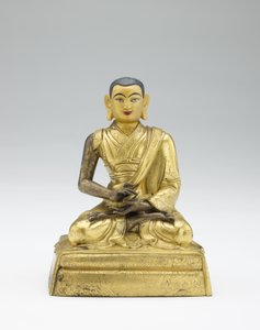Unbekannter Lehrer, aus einem Teilset von Lamas und Lehrern, Mitte des 19. Jahrhunderts von Mongolian School