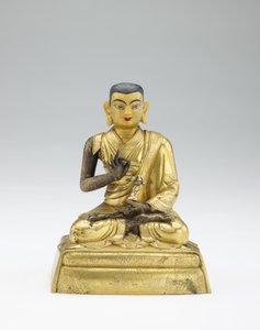 Unbekannter Lehrer, aus einem Teilset von Lamas und Lehrern, Mitte des 19. Jahrhunderts von Mongolian School