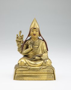 Unbekannter Lehrer, aus einem Teilset von Lamas und Lehrern, Mitte 19. Jahrhundert von Mongolian School