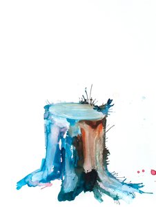 Blaue Triebe von Monica Perez Vega