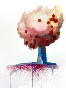 Rote Flecken von Monica Perez Vega