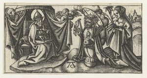 Christus vor dem Thron Gottes von Monogrammist AC