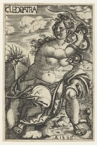 Kleopatra mit Schlange von Monogrammist AC