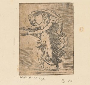 Junge Frau mit Tablett von Monogrammist FP (Italië; 16e eeuw)