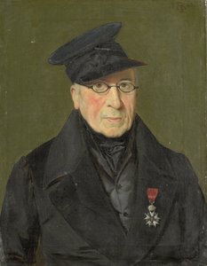 Pieter Janson (1765-1851). Maler und Radierer, Major der Kürassiere außer Dienst von Monogrammist HK (Nederland)