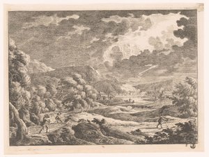 Landschaft mit Gewitter von Monogrammist MEG