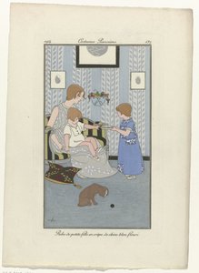 Journal des Dames et des Modes, Costumes Parisiens, 1914, Nr. 137: Robe de petite fille von Monogrammist MFN