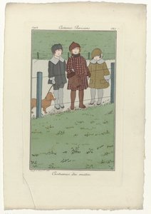 Journal des Dames et des Modes, Costumes Parisiens, 1914, Nr. 147: Morgenkostüme von Monogrammist MFN