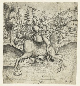 Das reitende Paar von Monogrammist MZ