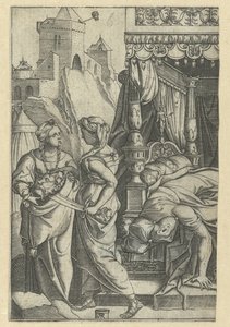 Judith mit dem Kopf des Holofernes von Monogrammist RR