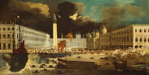 Ein Capriccio von San Marco vom Bacino am Himmelfahrtstag