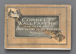 Korrekte Tapeten für das Jahr 1918 von Montgomery Ward and Co.